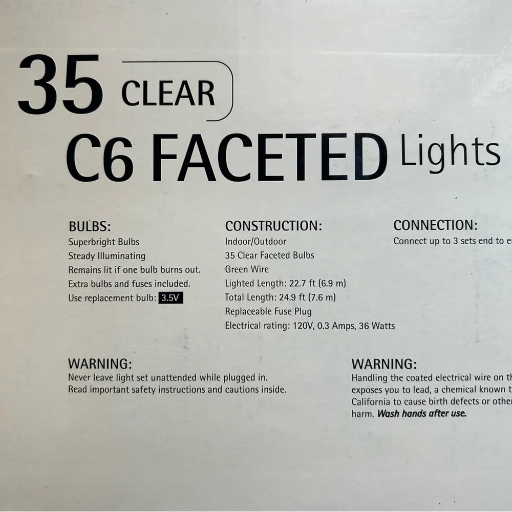 Faceted Indoor/Outdoor Lights